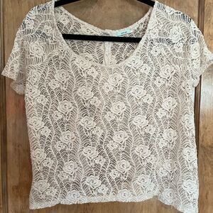 Crotchet lace crop top- Size M